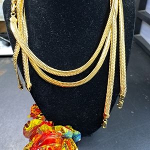 Unixexo chain, wide Italian 14k laminated gold plated New